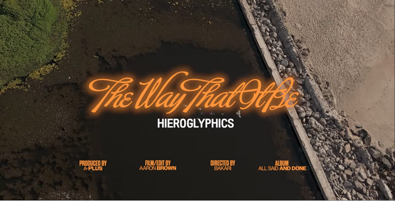 The opening title screen for Hieroglyphics' "The Way That It Be" video.